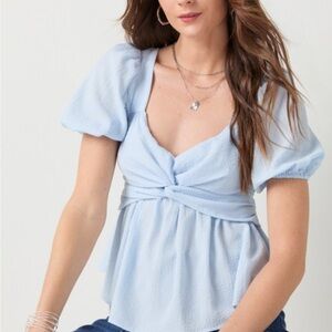 Light Blue Women's Top